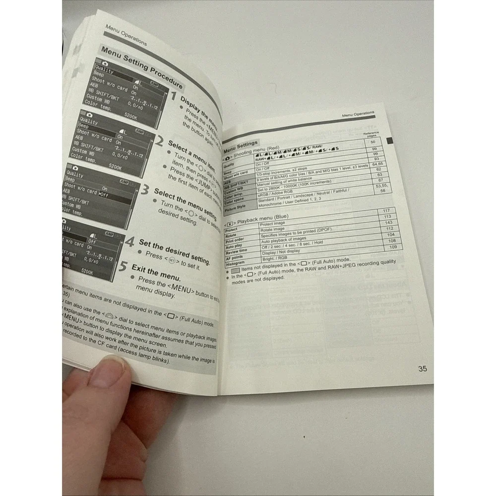 📸 Genuine Instruction Manual For Canon EOS 5D Digital AF SLR Camera Japan